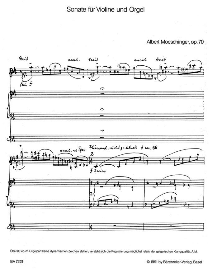 Sonata - Moeschinger, Albert