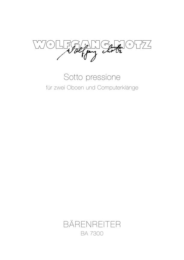 Sotto pressione - Motz, Wolfgang