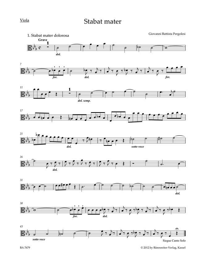 Stabat mater - Pergolesi, Giovanni Battista