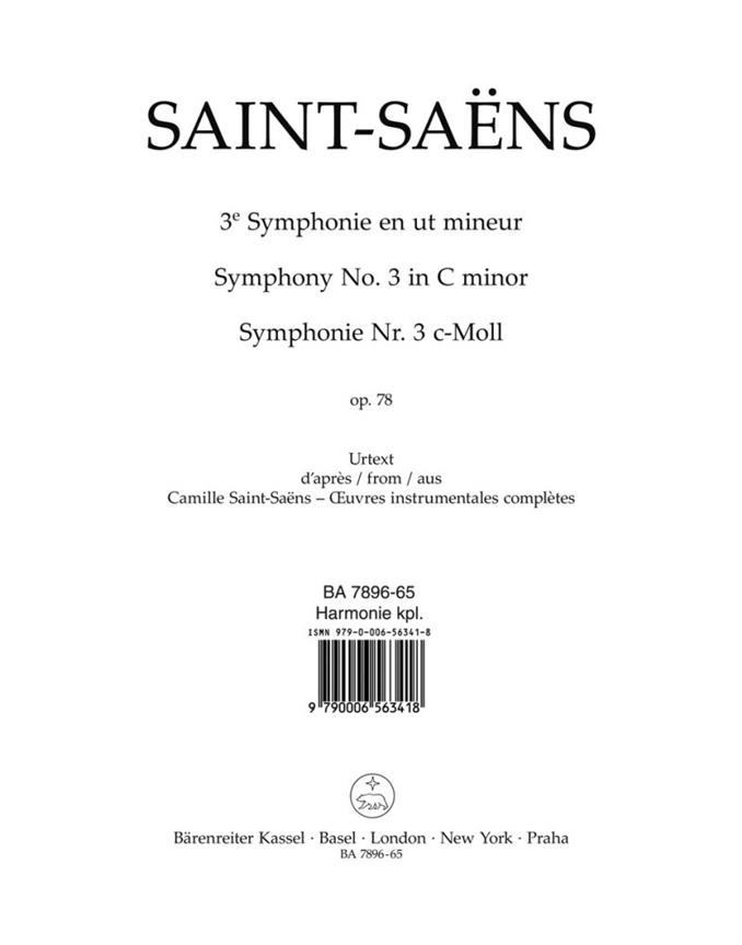 Symphony - Saint-Saëns, Camille