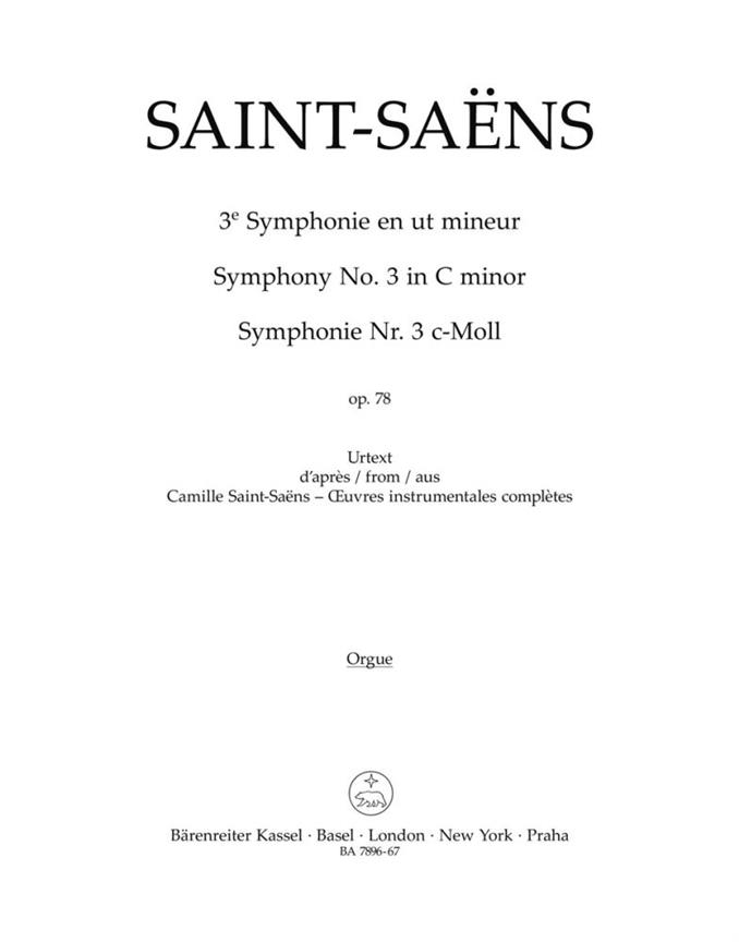 Symphony - Saint-Saëns, Camille