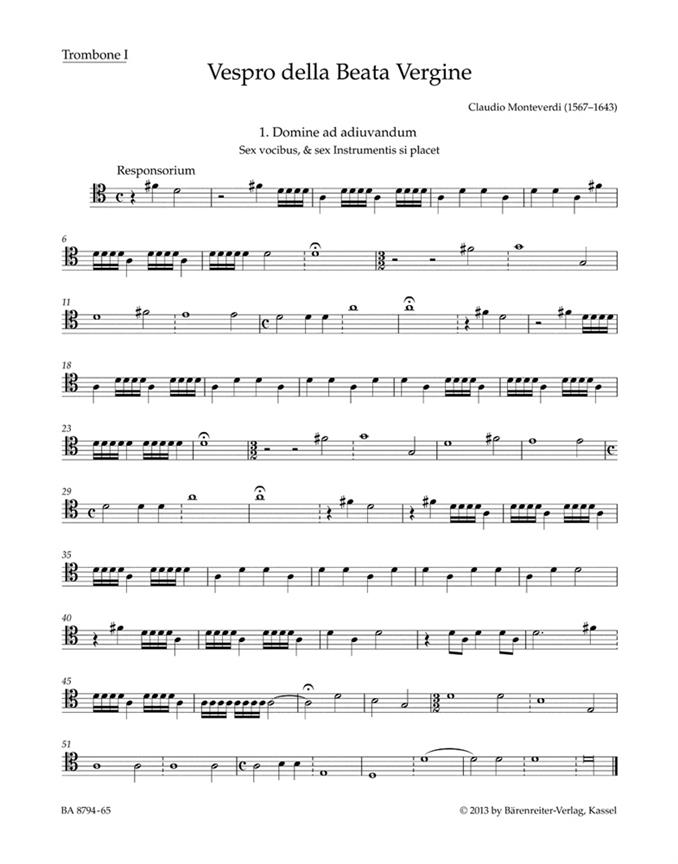 Vespro della Beata Vergine - Monteverdi, Claudio