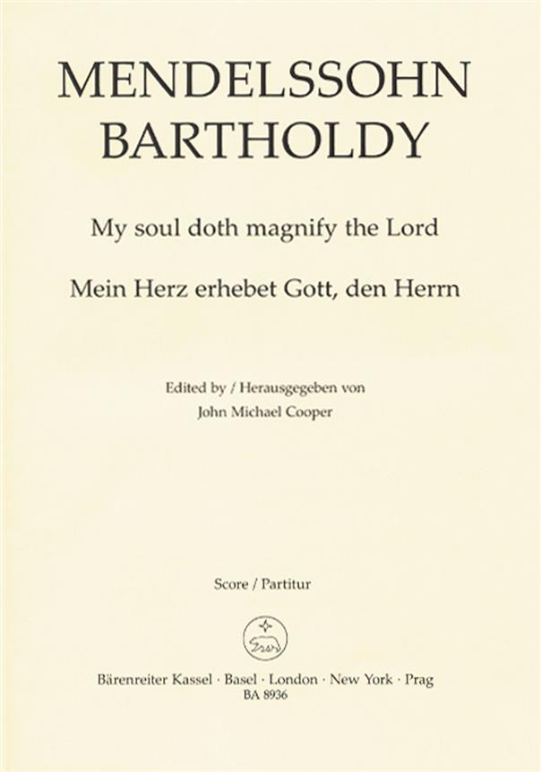 My Soul Doth Magnify The Lord Op.69
