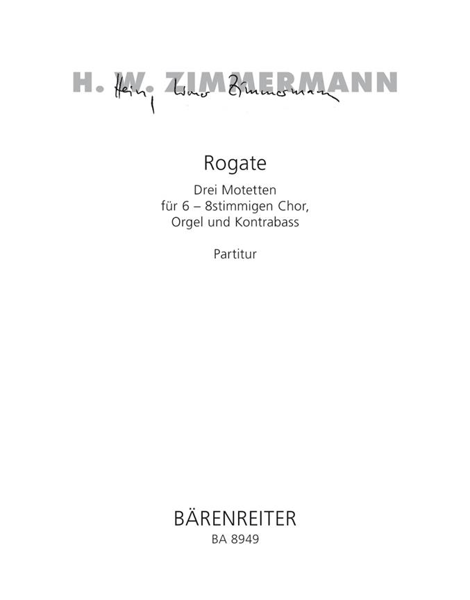 Rogate : Drei Motetten
