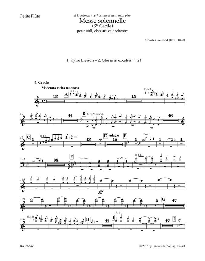 Messe solennelle (Ste Cécile) - Gounod, Charles