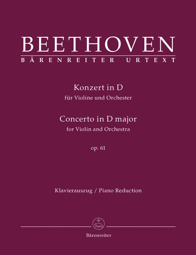 Violin Concerto In D Op.61 - Piano Reduction
