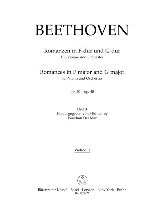 Romances in F major and G major