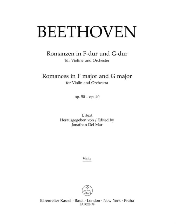 Romances in F major and G major