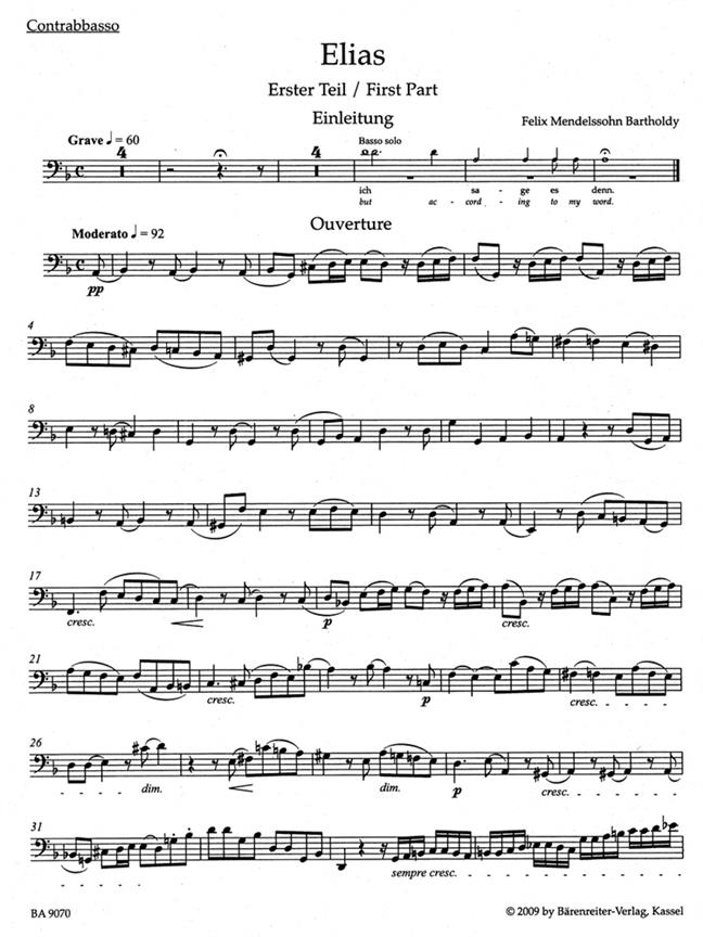Elijah : Oratorio