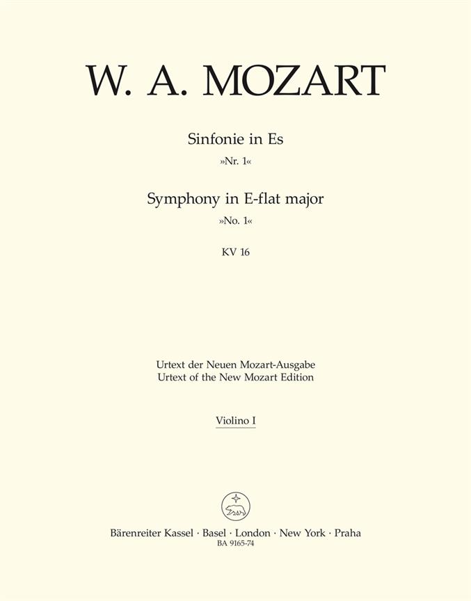 Symphony No.1 In E-Flat KV16