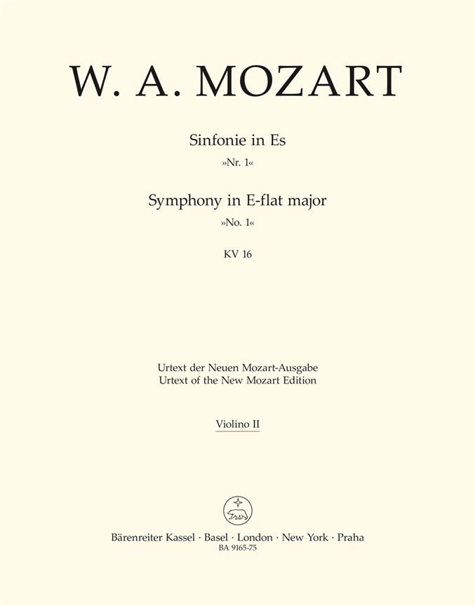 Symphony No.1 In E-Flat KV16