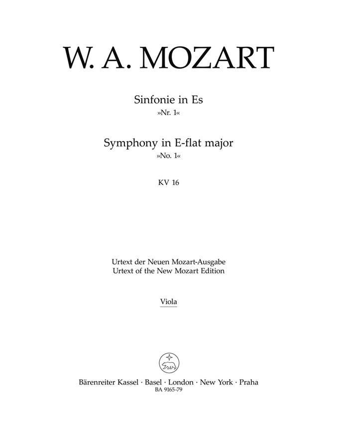 Symphony No.1 In E-Flat KV16