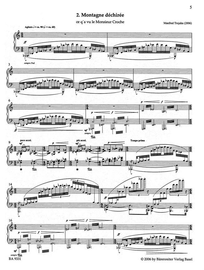 Deux Preludes pour Piano - Trojahn, Manfred