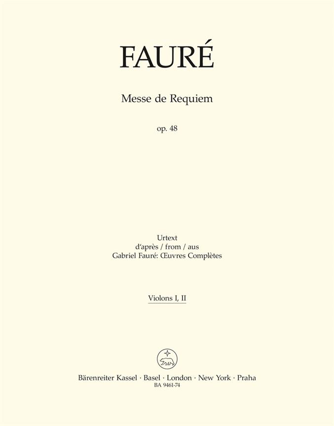 Messe de Requiem : Op. 48