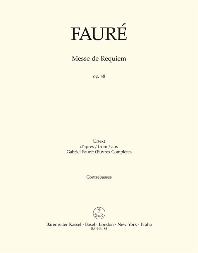 Messe de Requiem : Op. 48