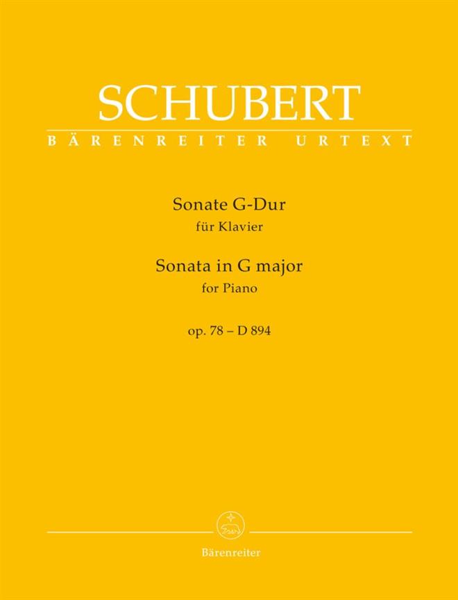 Piano Sonata In G Op.78 D 894 : G Major Op. 78 D 894