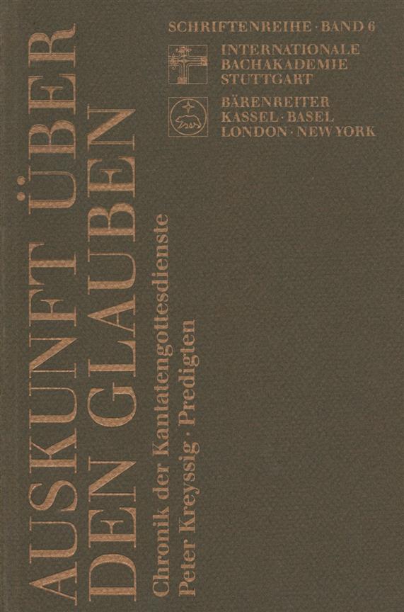 Auskunft uber den Glauben : Festschrift Helmuth Rilling zum 60. Geburtstag