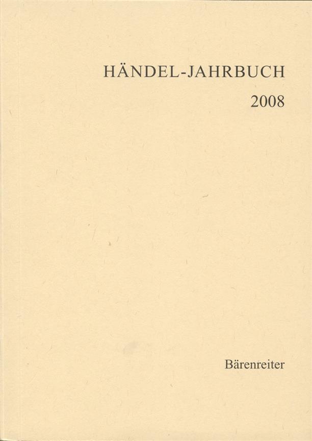 Handel-Jahrbuch 2008, 54. Jahrgang