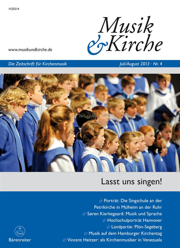 Musik & Kirche, Heft 4/2013 : Thema: Lasst uns singen!