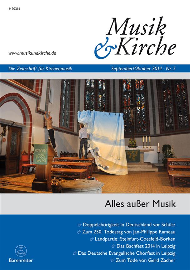 Musik & Kirche, Heft 5/2014 : Thema: Alles außer Musik