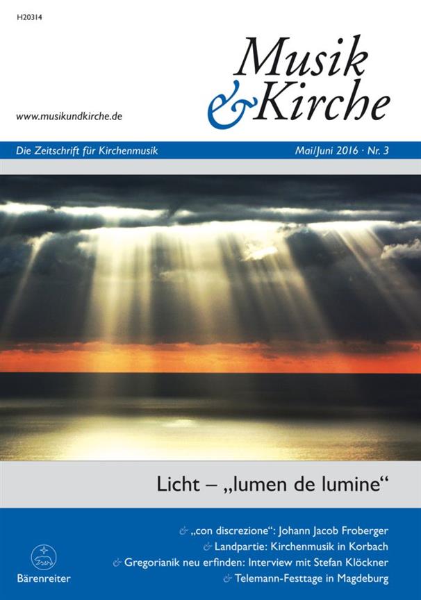 Musik und Kirche, Heft 3/2016