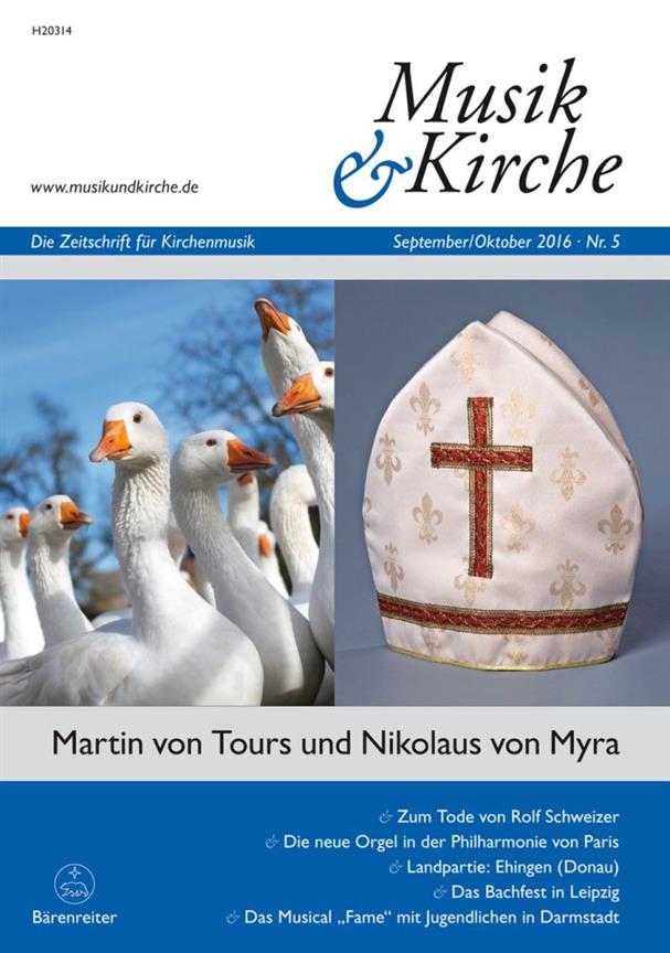 Musik und Kirche, Heft 5/2016