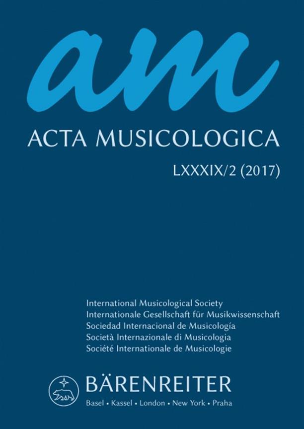 Acta Musicologica, 2/2017