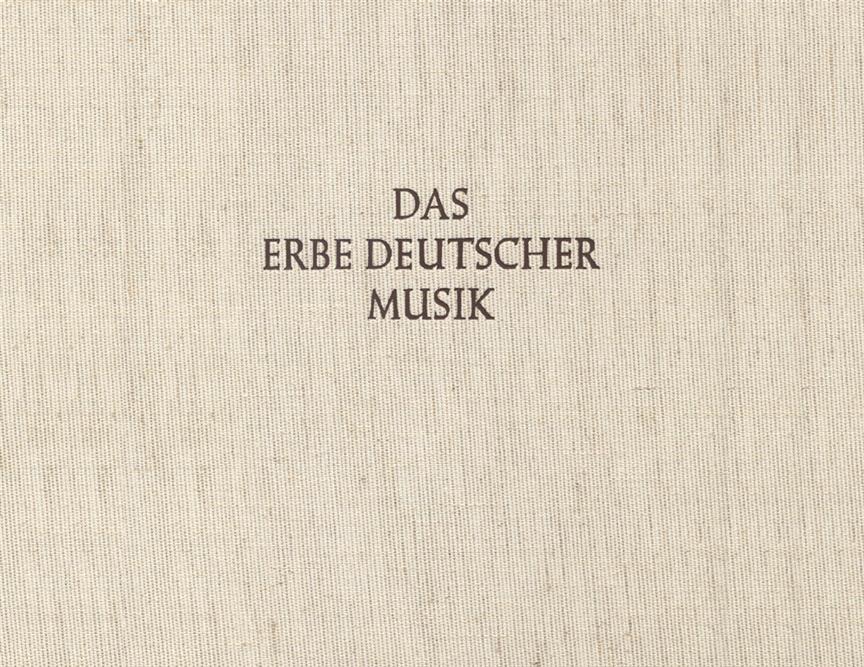 Werke aus verstreuten Handschriften : Das Erbe Deutscher Musik, Special Series 15