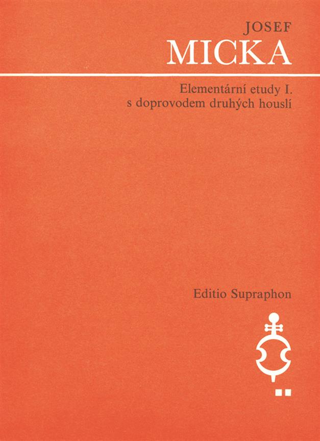 Elementare Etueden I : mit Begleitung zweiter Violine