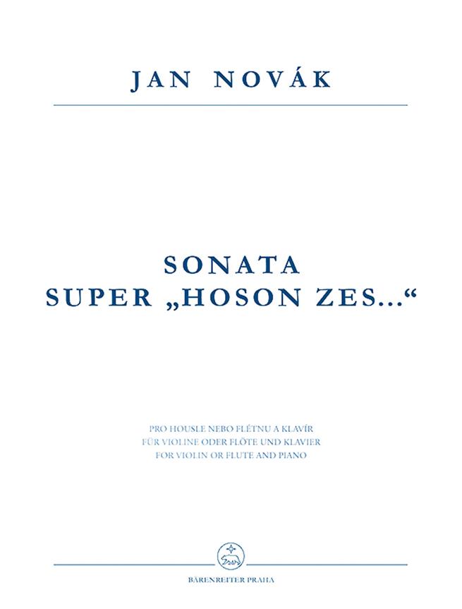 Sonata super Hoson zes : fidibus acutis aut tibia obliqua et clavibus MCMLXXXI
