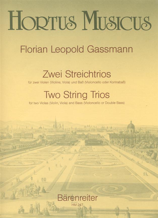 Zwei Streichtrios : Trios in Es-dur und B-dur. 1. Stimme jeweils für Viola und Violine beigegeben
