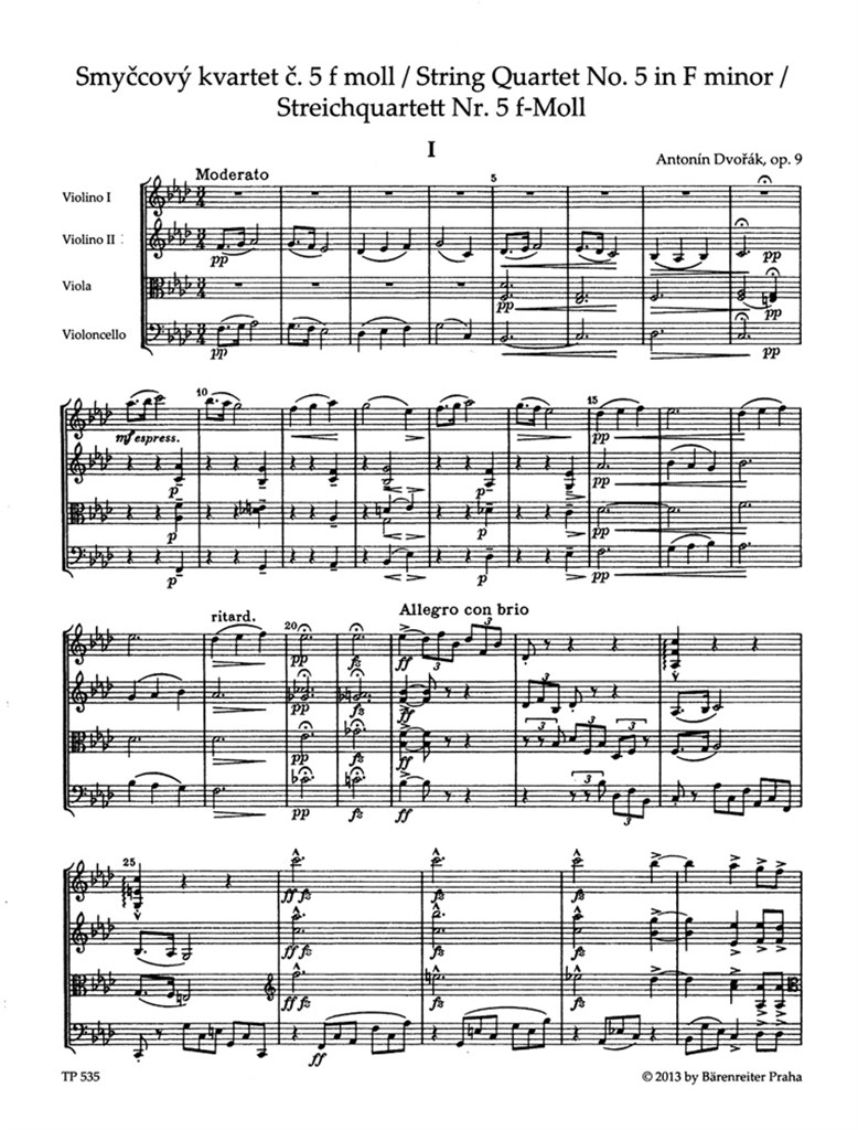 Streichquartett Nr. 5 f-Moll op. 9