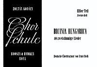 Chorschule Band 11/2 : Bicinia Hungarica
