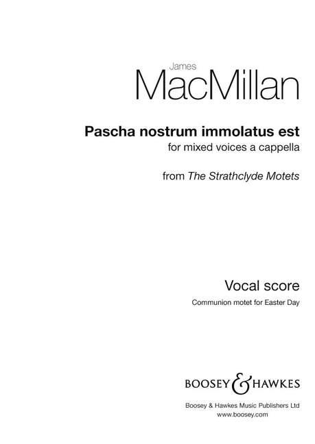Pascha nostrum immolatus est : aus The Strathclyde Motets