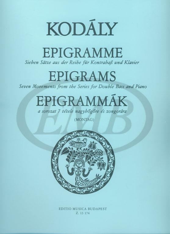 Epigrams : 7 Pieces for Double Bass & Piano