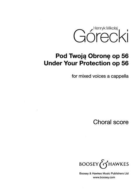 Under Your Protection Op. 56 : Pod Twoja Obrone