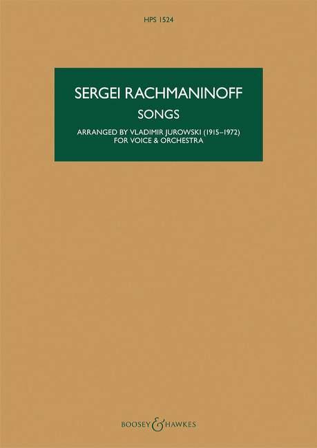 Songs : Trascpription for voice and orchestra