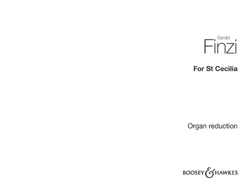 For St Cecilia op. 30 : Ceremonial Ode