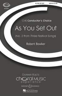 As You Set Out : No. 2 from Three Festival Songs