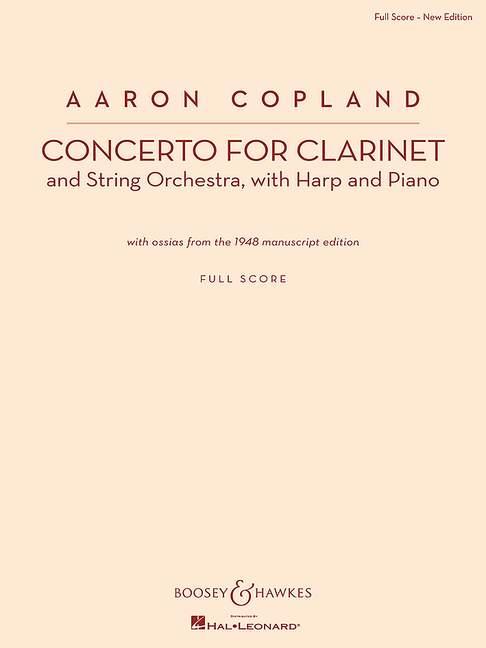 Concerto for Clarinet : with ossias from the 1948 manuscript edition