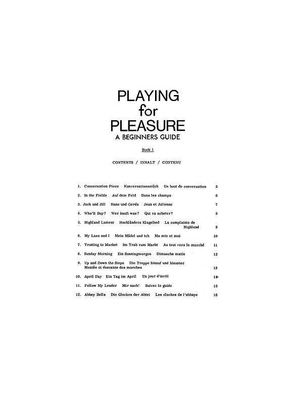 Longmire, J Playing For Pleasure 1 Primary Pf