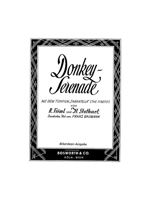 Friml/Stothart: Donkey Serenade (Accordion)