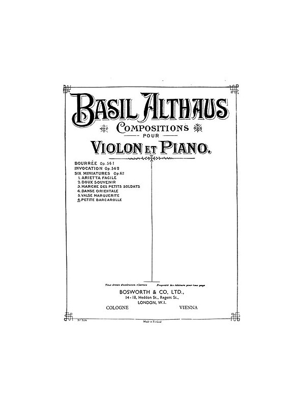 B. Althaus: Petite Barcarolle