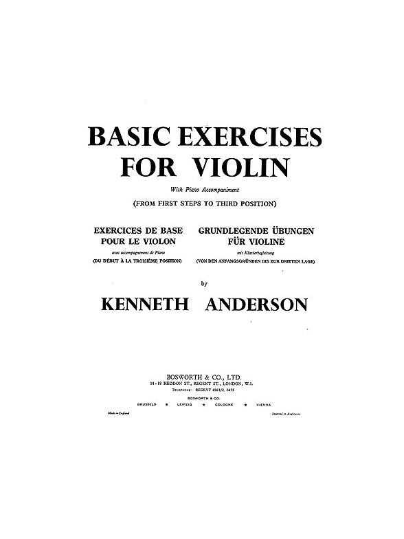 K. Anderson: Basic Exercises