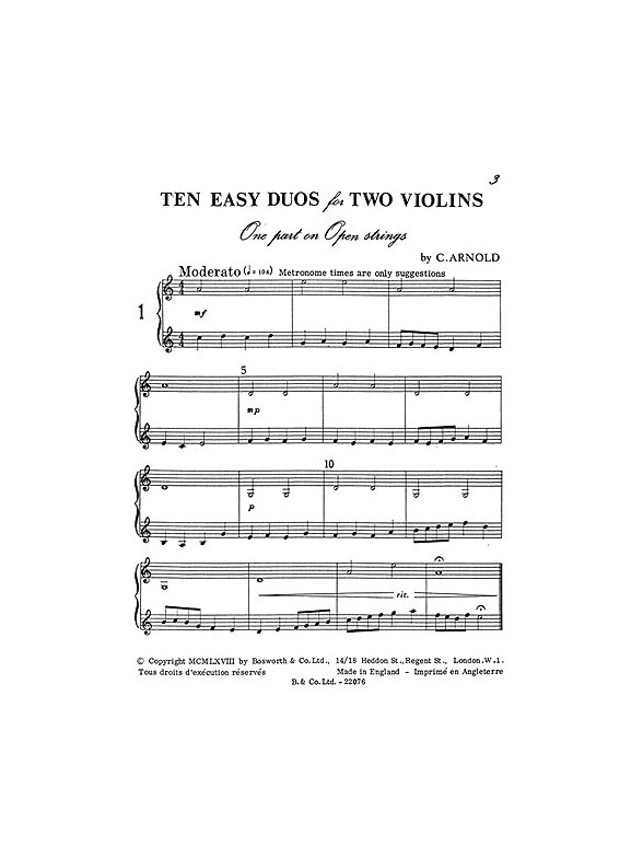 C. Arnold: Ten Easy Duos