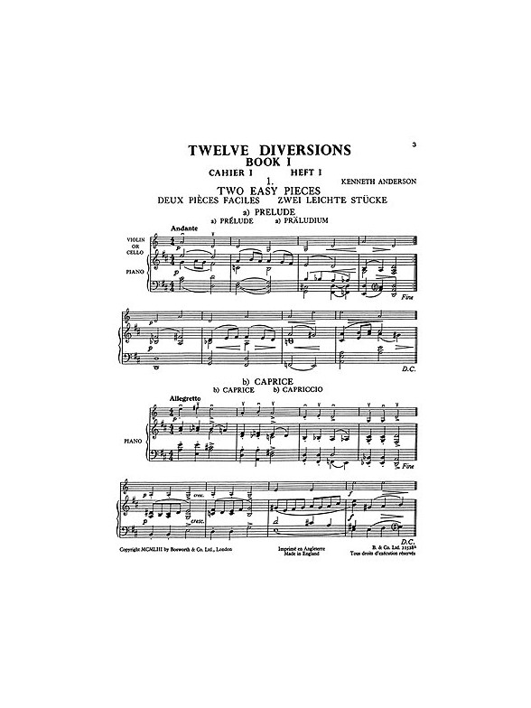 K. Anderson: Twelve Diversions 1
