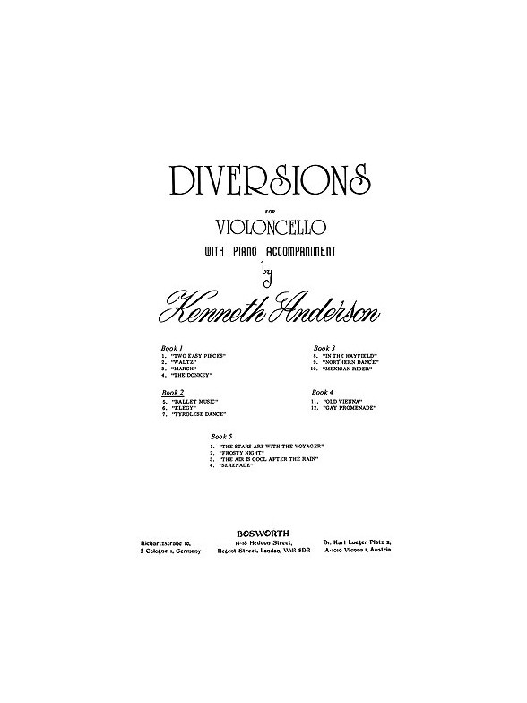 Anderson, K Diversions Bk2 Vlc/Pf
