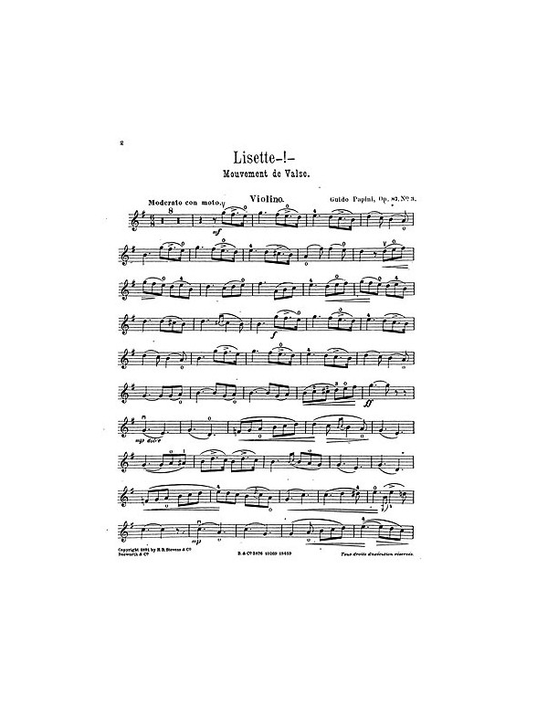 Guido Papini: Lisette Op.87