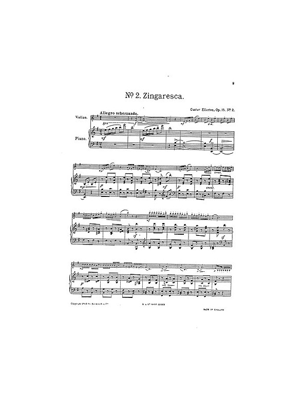 Gustav Ellerton: Zingaresca Op.15 No.2