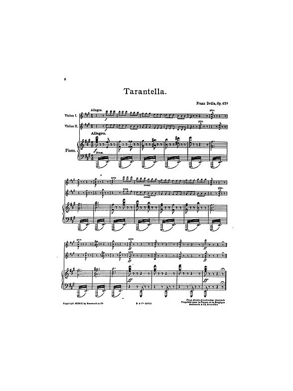 Franz Drdla: Tarantella Op.42